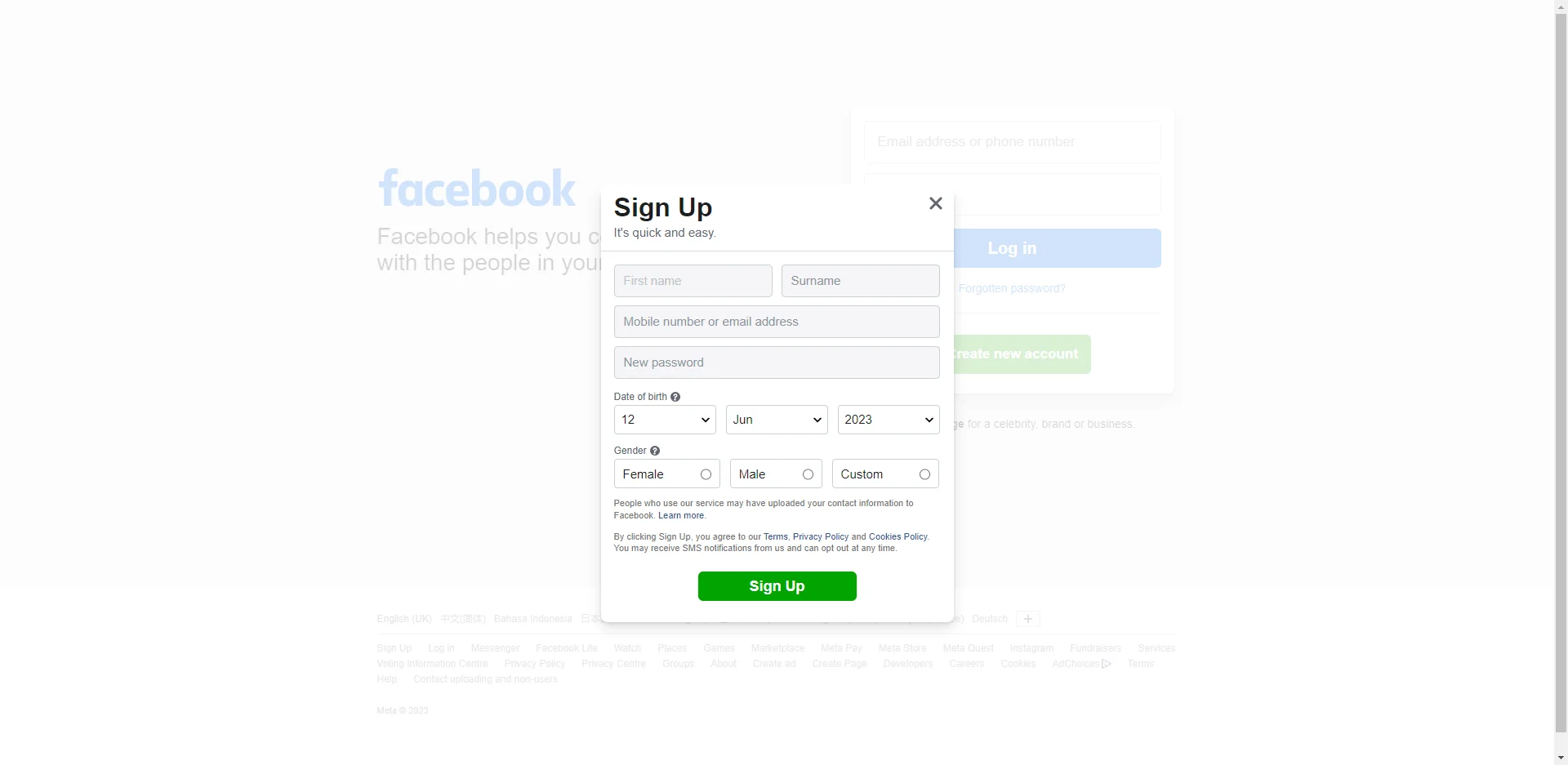 alt AoxVPN Facebook Desktop Sign Up